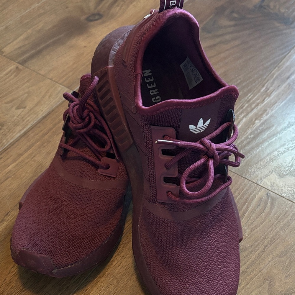 Adidas Primeknit NMD Victory 1 in Crimson Burgundy Athletic Shoes